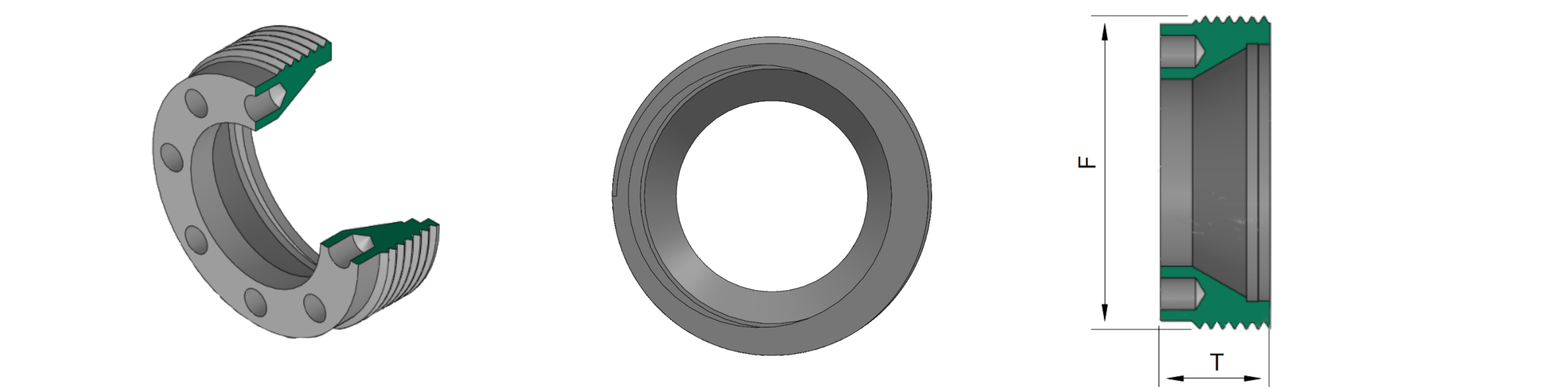 GHIERA CON FILETTO EST- FORMA A CON FORI