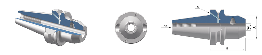 per frese weldon BT40