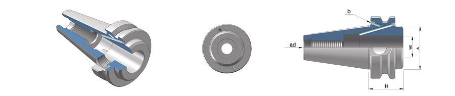 per frese weldon extracorto BT40